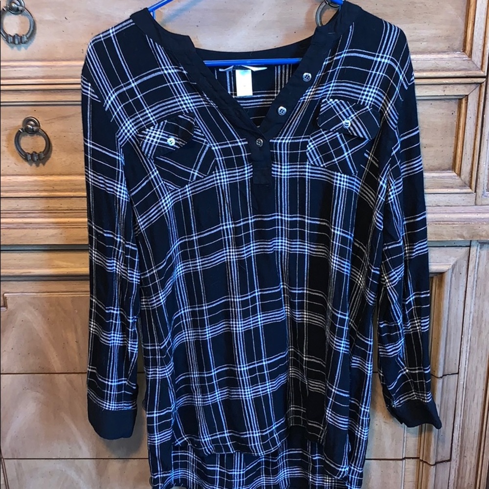Plaid tunic